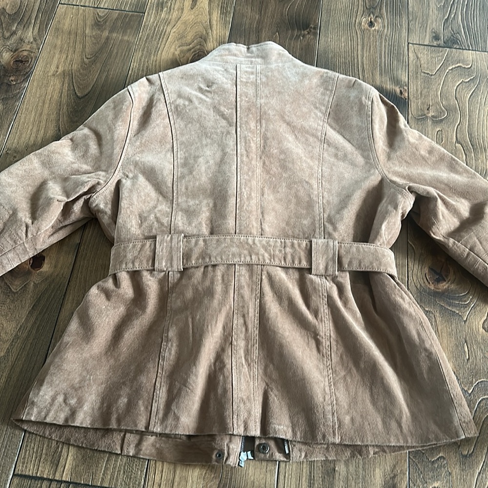 Jessica brown 100% leather suede jacket | Large 14-16 - Picture 6 of 6